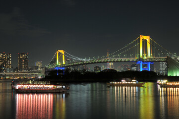 Fototapeta na wymiar お台場の夜景　Beautiful night view of Tokyo