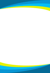 Layout Vorlage für Präsentation, Briefpapier oder Anzeige blau gelb