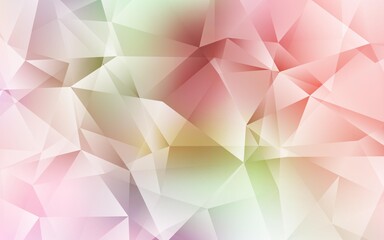 Obraz premium Light Pink, Yellow vector gradient triangles pattern. Creative geometric illustration in Origami style with gradient. Triangular pattern for your design.