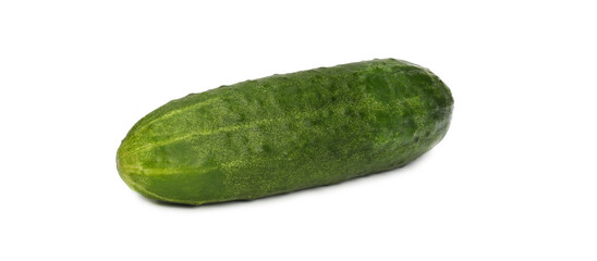Green cucumber isolated on white background