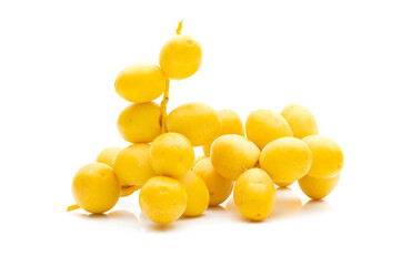 Date palm fresh on white background