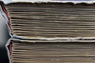 Texture of vintage books