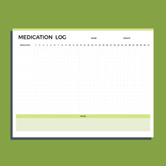 medication log planner