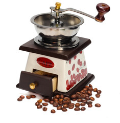 Coffee grinder isolated on white background