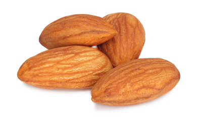 Almond nut isolated on white background