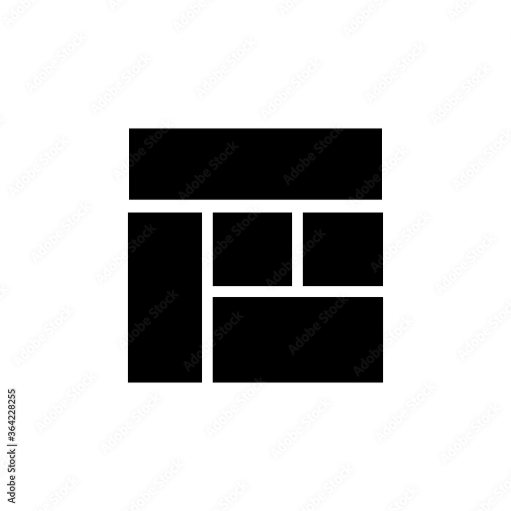 Poster layout icon. application icon. perfect for website, application, interface, logo, background and pre