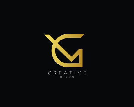 Letter VG GV Logo Design , Creative Minimal VG GV Monogram