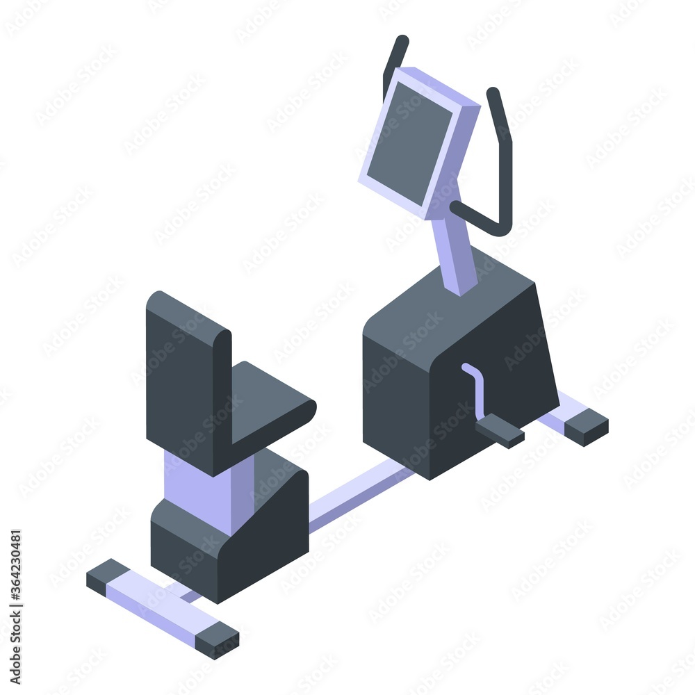 Poster activity exercise bike icon. isometric of activity exercise bike vector icon for web design isolated