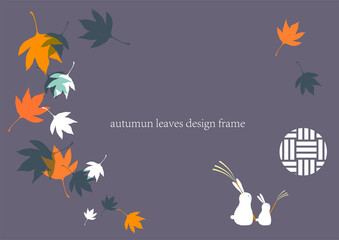 秋の和風バックグラウンド素材