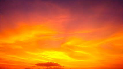 Beautiful orange view sunset time
