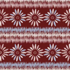 Printed roller blinds Bordeaux Abstract flower seamless pattern background 