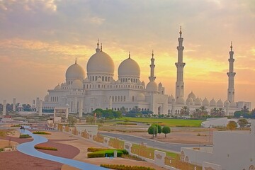 grand mosque in abu dhabi, UAE