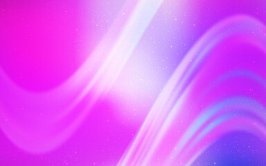 Light Purple, Pink vector background with galaxy stars. Modern abstract illustration with Big Dipper stars. Pattern for futuristic ad, booklets.
