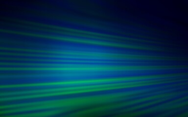 Fototapeta premium Dark Blue, Green vector background with stright stripes. Lines on blurred abstract background with gradient. Pattern for your busines websites.