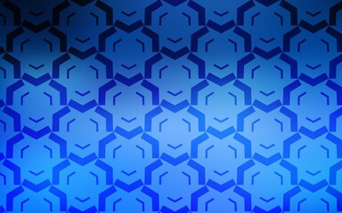 Light BLUE vector pattern with wry lines. An elegant bright illustration with gradient. Brand new design for your ads, poster, banner.