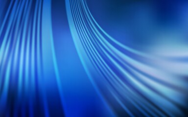 Light BLUE vector template with wry lines. Colorful abstract illustration with gradient lines. Pattern for your business design.