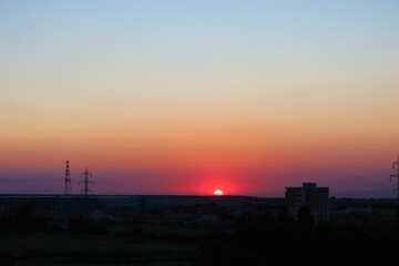 Sunset from the balcony