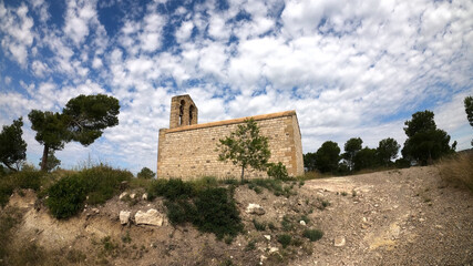 Ermita de Berr&uacute;s cerca de la presa de Ribarroja d'Ebre