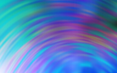 Obraz premium Light Blue, Green vector texture with curved lines. A completely new colorful illustration in simple style. Abstract design for your web site.