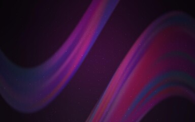 Dark Pink vector pattern with night sky stars. Shining illustration with sky stars on abstract template. Template for cosmic backgrounds.