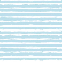 Hand drawn striped pattern, baby blue navy stripe seamless background, childish pastel brush strokes. vector grunge stripes, cute paintbrush line