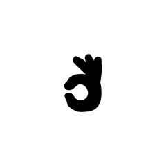 OK hand vector color icon. Okay hand sign emoji illustrations