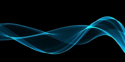 Color light blue abstract waves design
