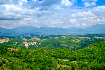 Naklejka na ściany i meble Panorama of the Highlands in Southern Bulgaria 1