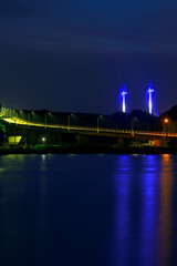 Fototapeta premium 夜景 イルミネーション 神奈川県三浦市毘沙門の風景