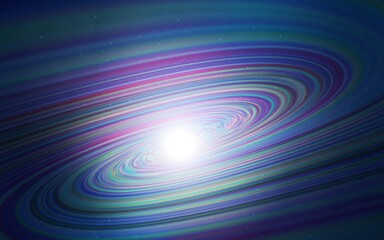 Dark Purple vector template with space stars. Blurred decorative design in simple style with galaxy stars. Smart design for your business advert.