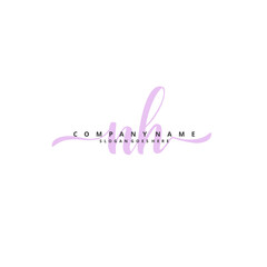 N H NH Initial handwriting and signature logo design with circle. Beautiful design handwritten logo for fashion, team, wedding, luxury logo.