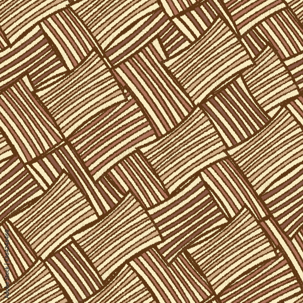 Poster Seamless abstract pattern with the image of geometric shapes and lines. 
