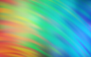 Obraz premium Light Blue, Yellow vector background with wry lines. Glitter abstract illustration with wry lines. Template for cell phone screens.