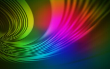Dark Pink, Green vector backdrop with wry lines. Colorful abstract illustration with gradient lines. Brand new design for your ads, poster, banner.