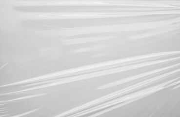 White plastic film wrap texture background