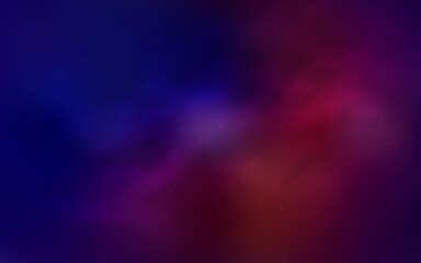 Fototapeta premium Dark Blue, Red vector pattern with night sky stars. Space stars on blurred abstract background with gradient. Pattern for astrology websites.