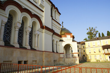 New Athos monastery, temple, medieval building, faith.