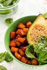 Sweet Potato and Avocado Healthy Bowl