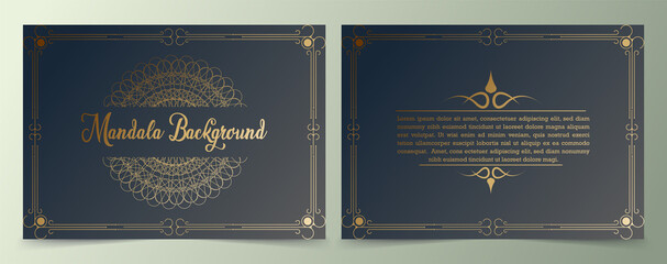 Mandala business card template
