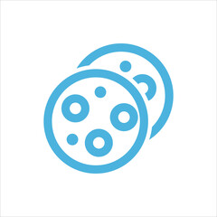 cookie icon flat vector logo design trendy