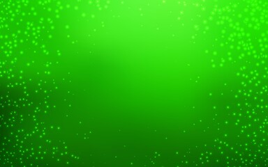 Light Green vector background with galaxy stars. Blurred decorative design in simple style with galaxy stars. Smart design for your business advert.