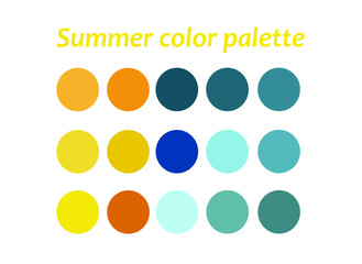 Summer color palette for Highlights of Cover Stories