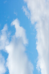Fototapeta na wymiar blue sky with light white clouds