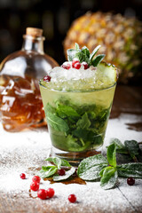 fresh mojito cocktail
