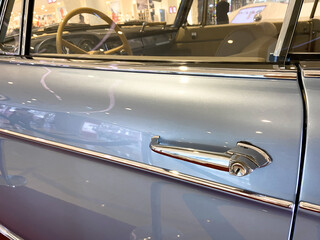 a door handle of the car that manufactured in 1950s