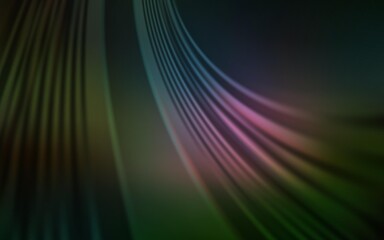 Dark Multicolor vector pattern with bent lines. A sample with colorful lines, shapes. Abstract design for your web site.
