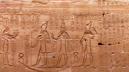 Fototapeta na wymiar Horus Temple - Edfou - Egypt