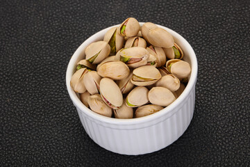 Pistachio nuts heap