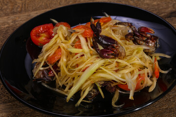 Green mango salad with seafood