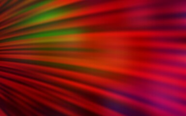 Fototapeta premium Dark Green, Red vector background with bent lines. A completely new colorful illustration in simple style. Template for cell phone screens.